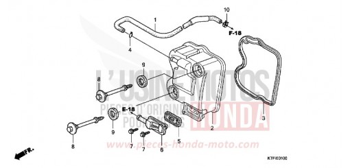 COUVERCLE DE CULASSE SH125A de 2010